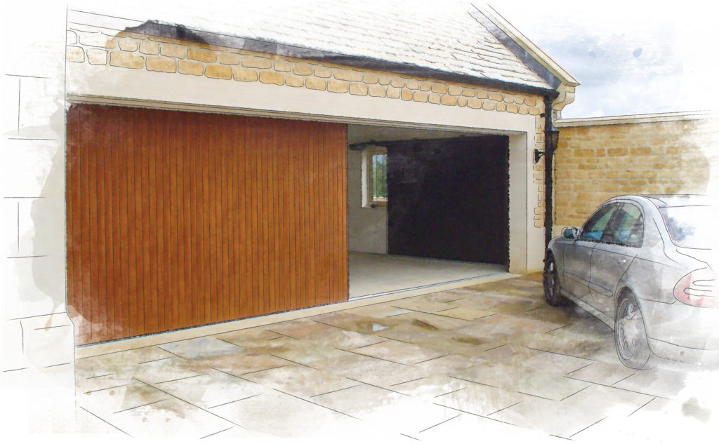 SWS Vertico sliding garage door