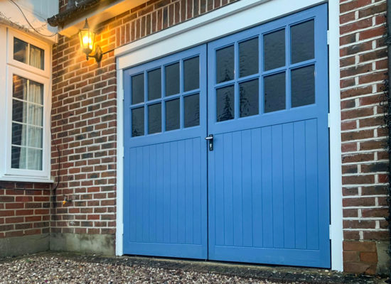 Wessex Sherwood Woodgrain GRP Side Hinged Garage Door