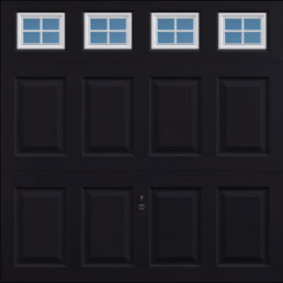 Beaumont garage door jet black