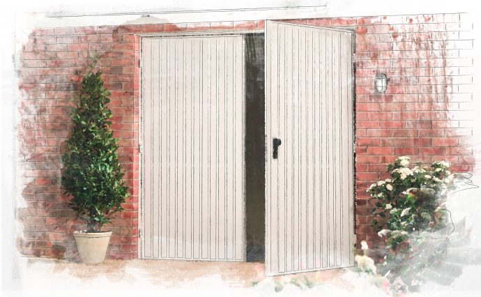 Garador Carlton side hinged garage door Garador Carlton side hinged garage door